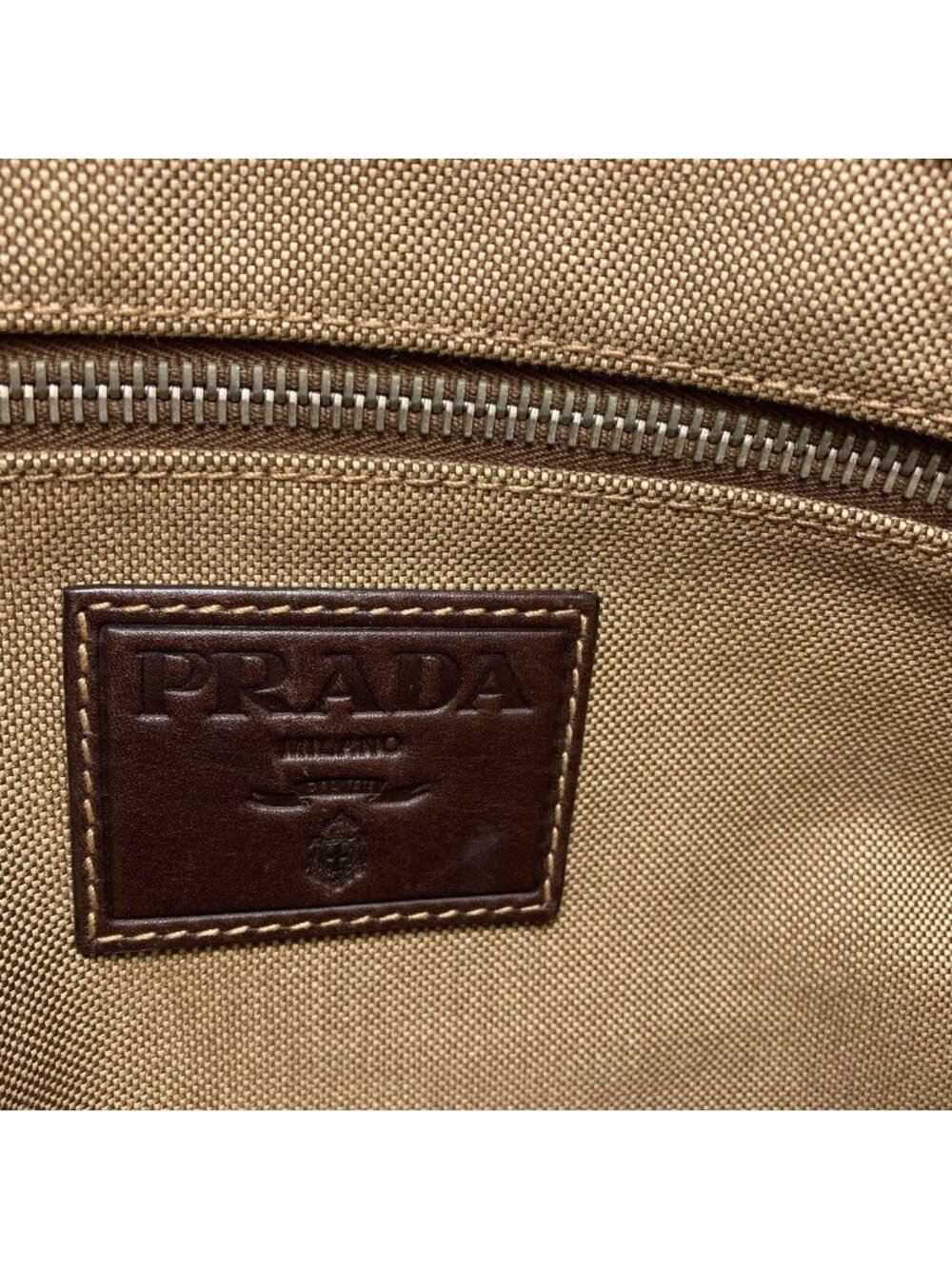 Prada Logo Jacquard Tote Canvas - Picture 6 of 15